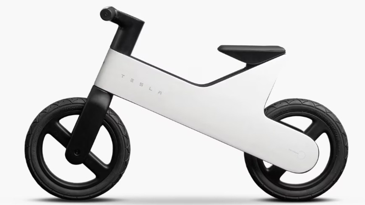 Tesla launched and overpriced balance bike for toddlers and it already sold out