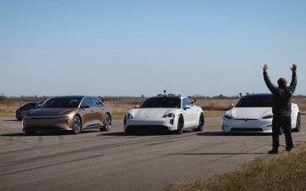 Drag race: Tesla Model S Plaid vs Porsche Taycan Turbo S vs Lucid Air