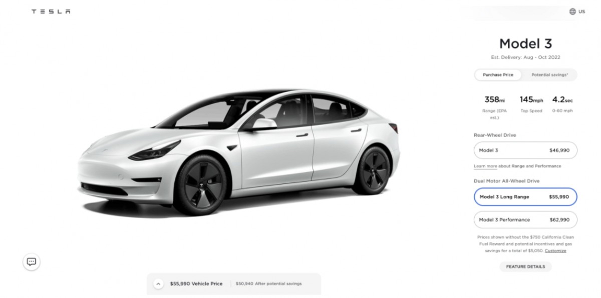 Tesla Model 3 goes up in price again