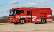 The US first electric fire truck goes into service in Los Angeles