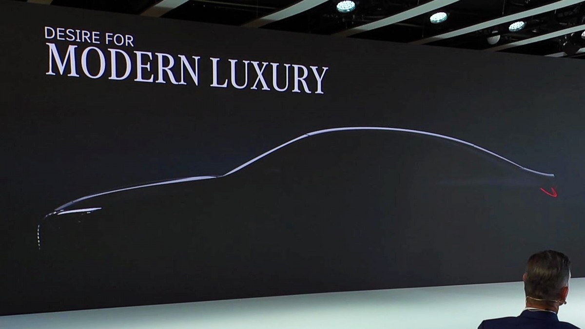 Just the outline for now - the new Entry Luxury Mercedes Benz. Courtesy of carscoops