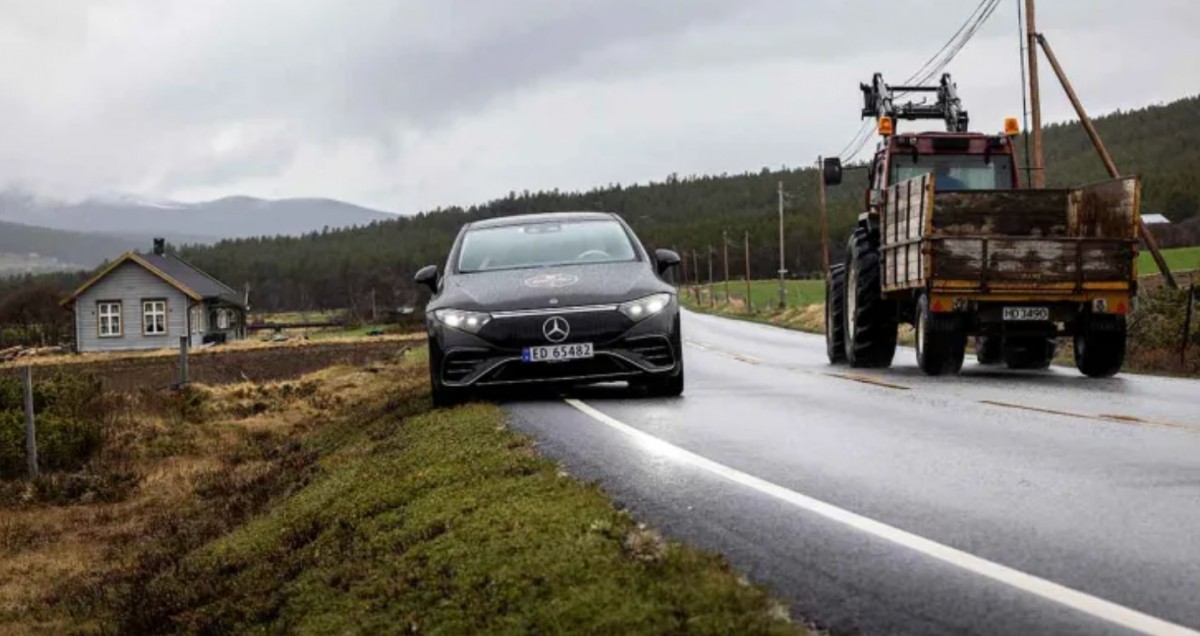 Mercedes EQS run out of range much quicker than expected