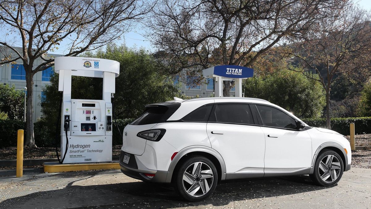 Not as easy to find as EV charger - hydrogen fueling station