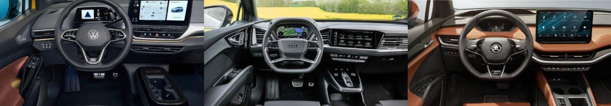 Different interior philosophy among the three automakers 