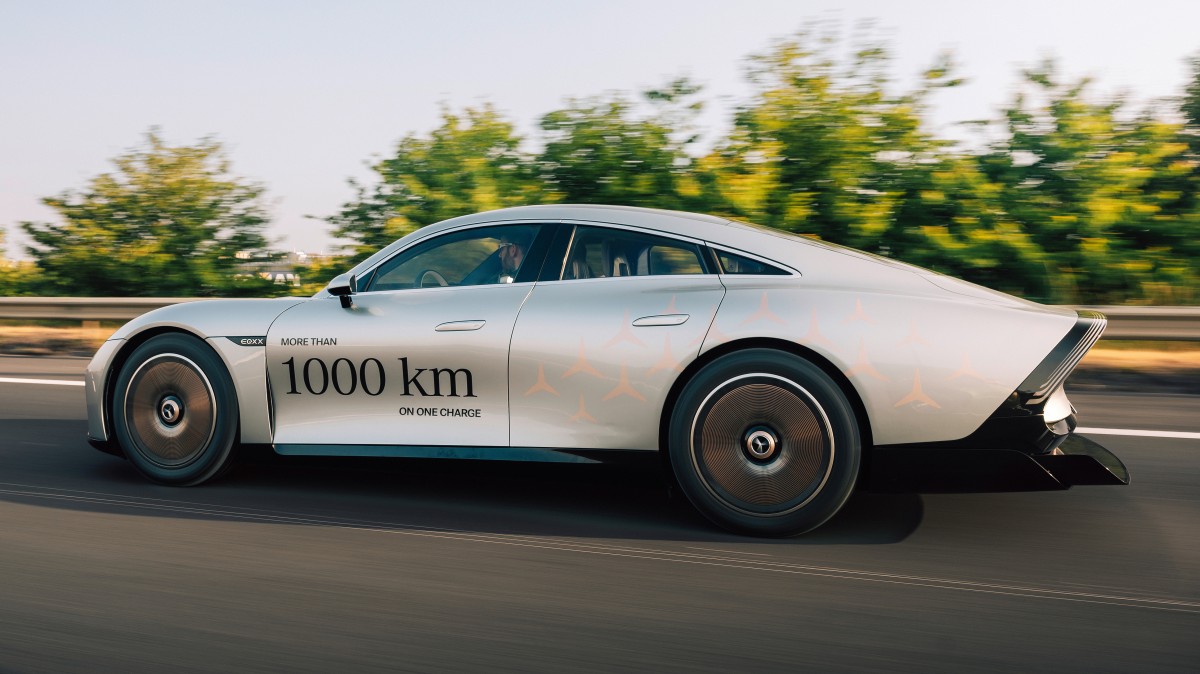 Mercedes Vision EQXX breaks its own record, travels 1,202 km (746 miles) on one charge