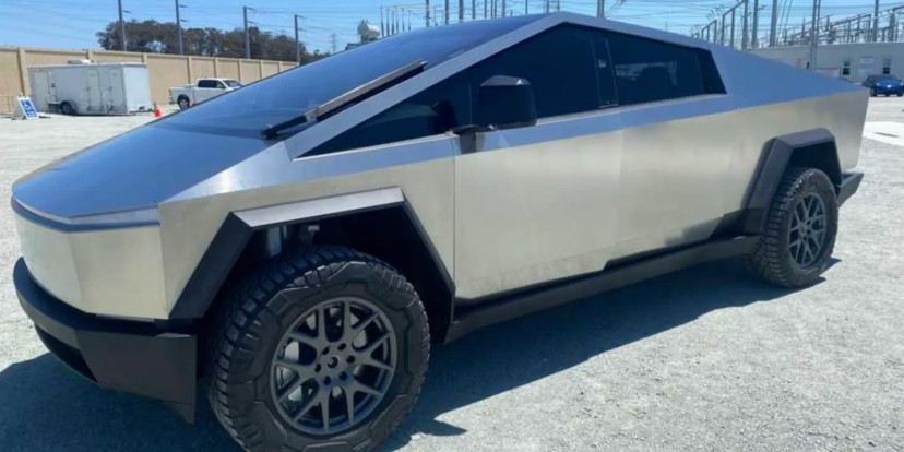 Elon Musk shows off production version of Tesla Cybertruck, says