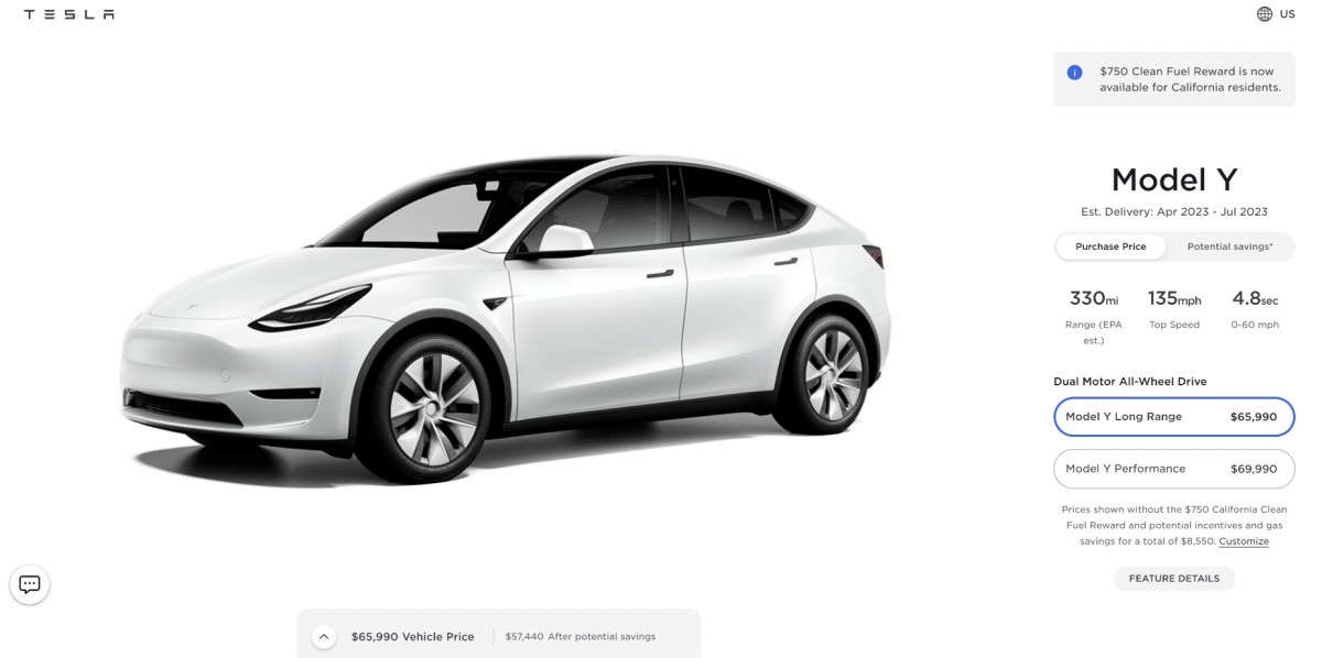 Tesla Model Y price increase