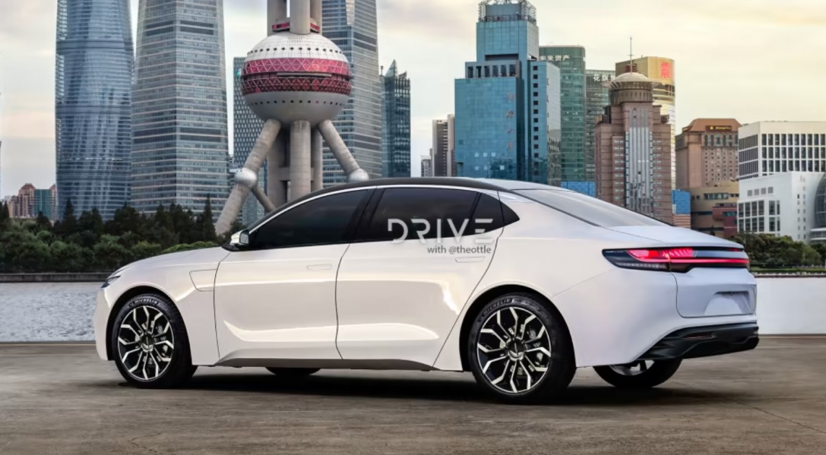 Render of all-electric Chrysler 300 - courtesy of Drive Australia