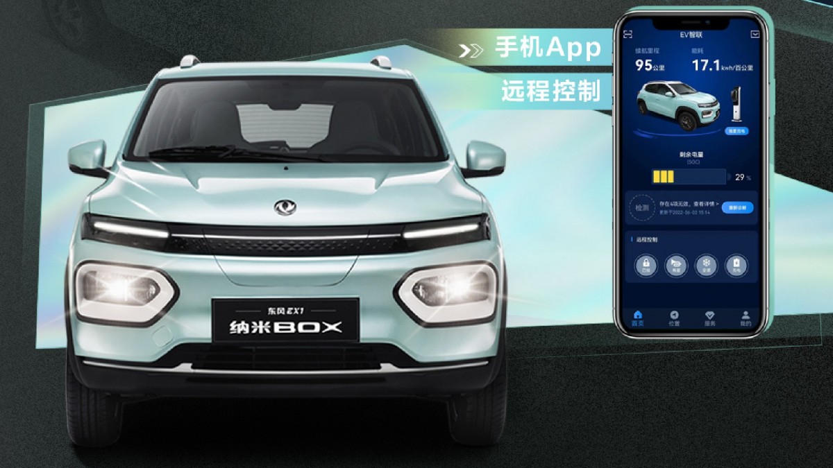Some functions of the car can be controlled via app