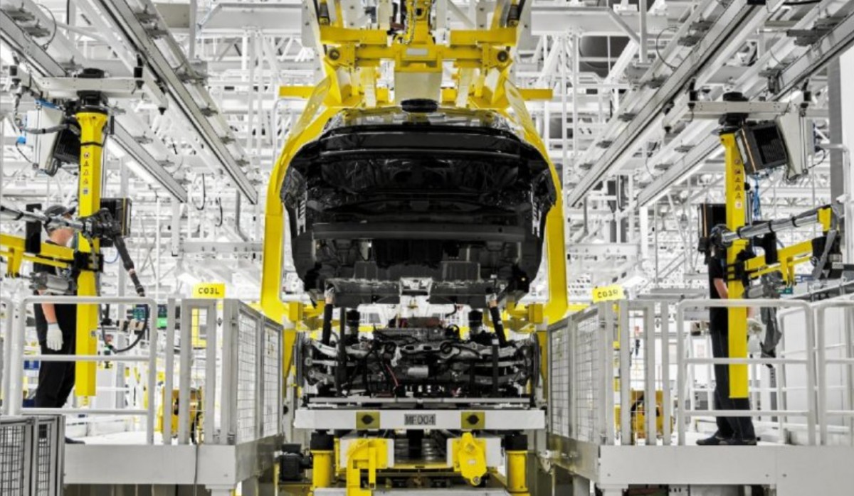 Production line has capacity of 150,000 vehicles per year