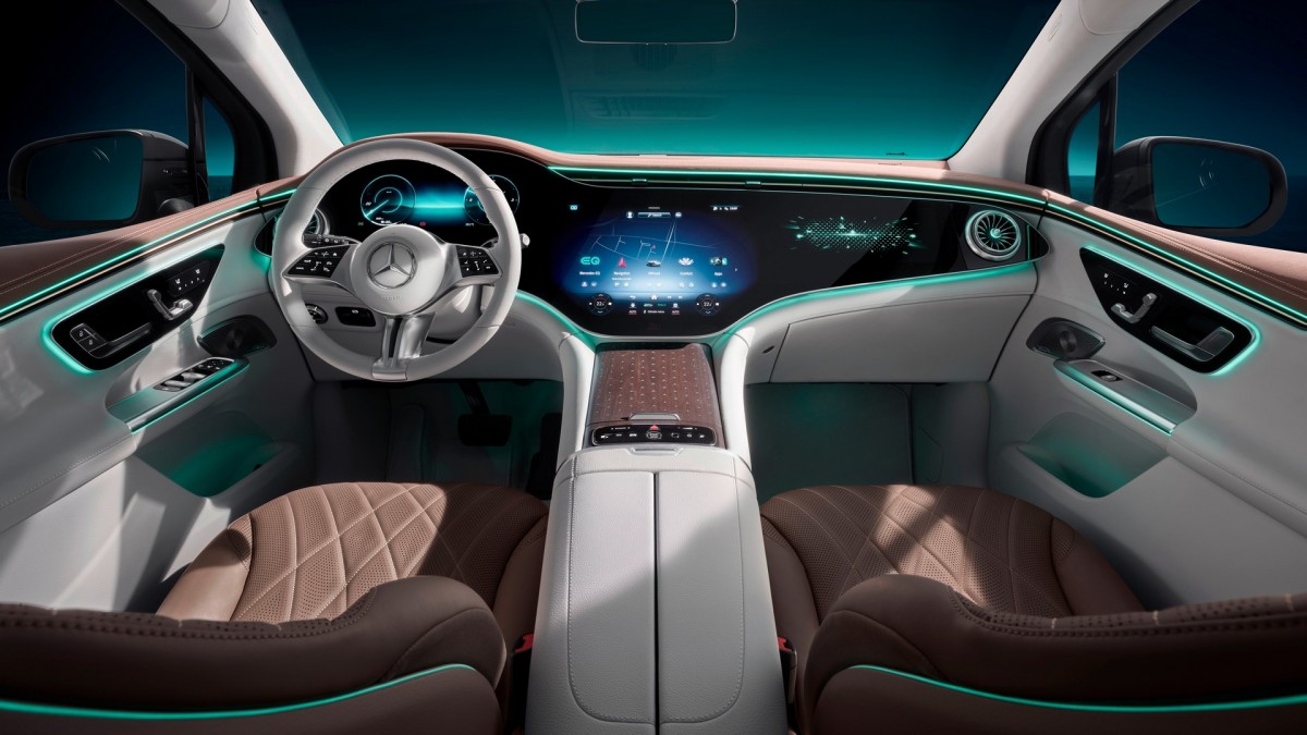 Mercedes-Benz reveals interior of the upcoming EQE SUV