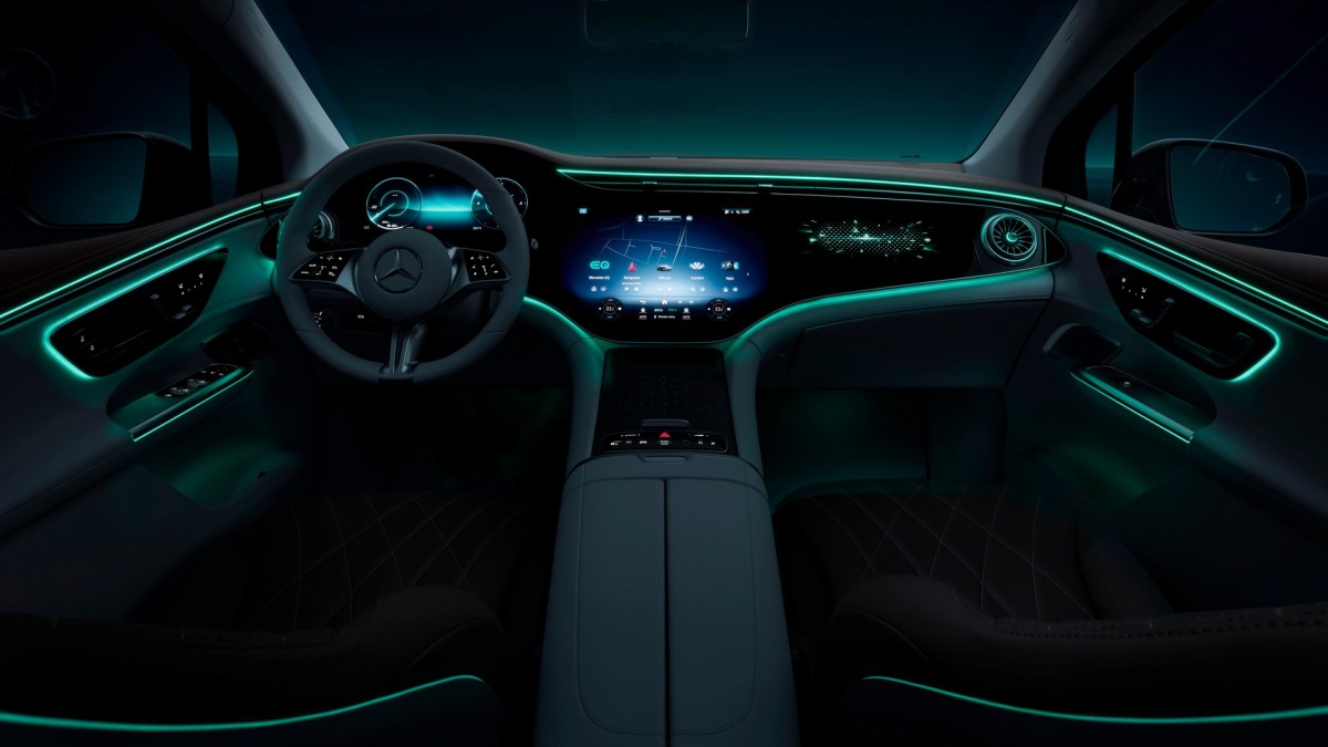 Mercedes-Benz reveals interior of the upcoming EQE SUV