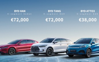 BYD officially launches 3 electric cars in Europe starting at €38,000