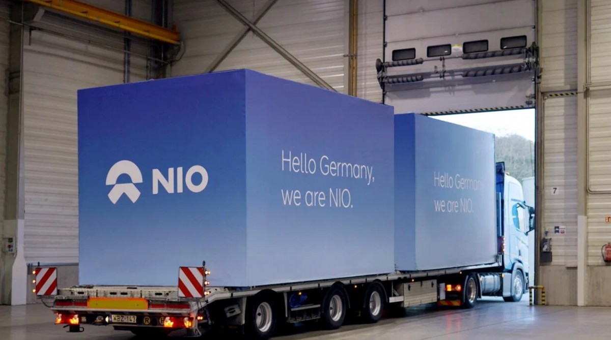 First swap station from Nio’s Hungarian factory has shipped