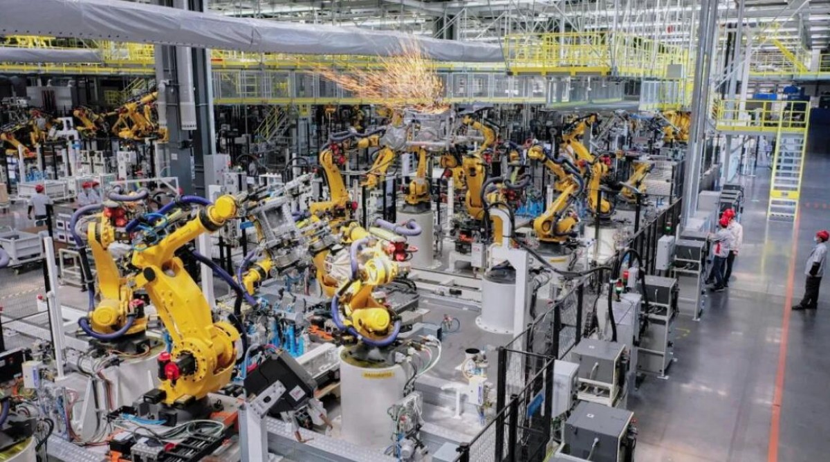 Fully automated production line at Hengchi factory