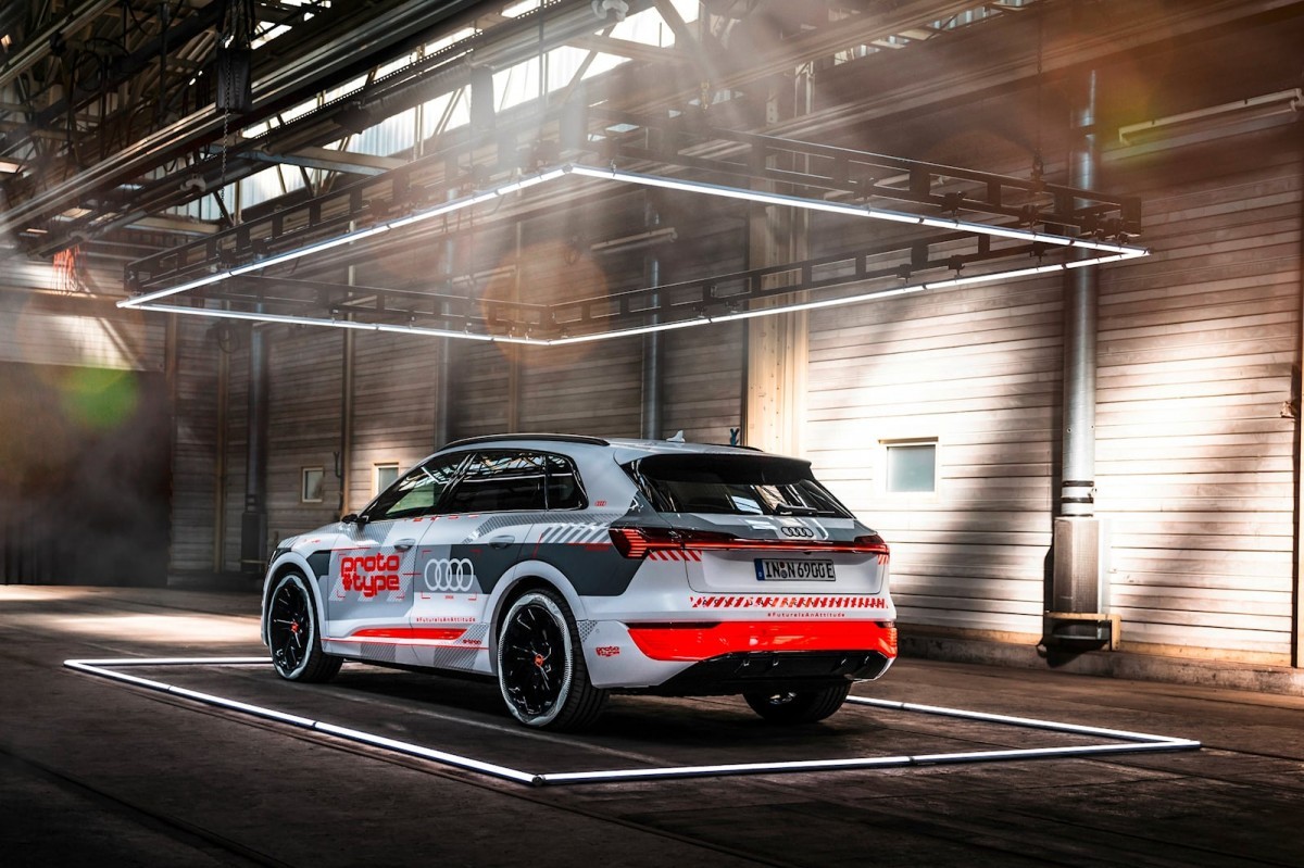 Audi Q8 e-tron that took part in the E-Cannonball rally in September