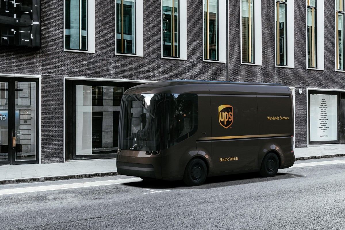 UPS ordered 10,000 vans from Arrival but the design has changed a lot since
