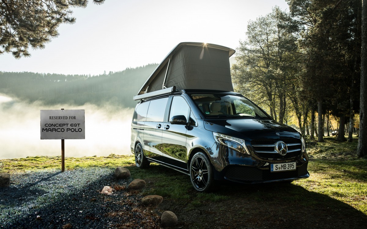 Mercedes-Benz teases a fully electric micro camper called EQT Marco Polo