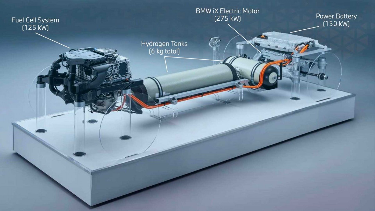 BMW X5 Hydrogen fuel cell and drivetrain