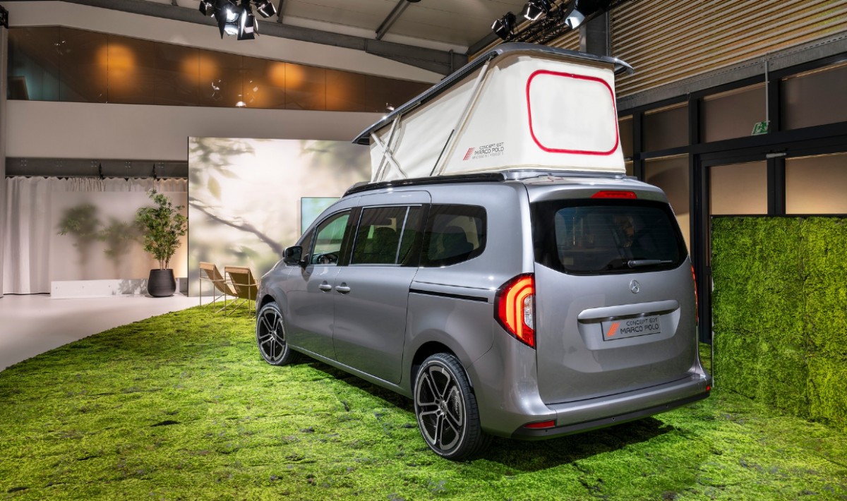 Mercedes EQT Marco Polo is a small electric camper with 280 km range