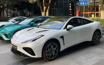 Electric coupe Neta E spotted in China ahead of its debut