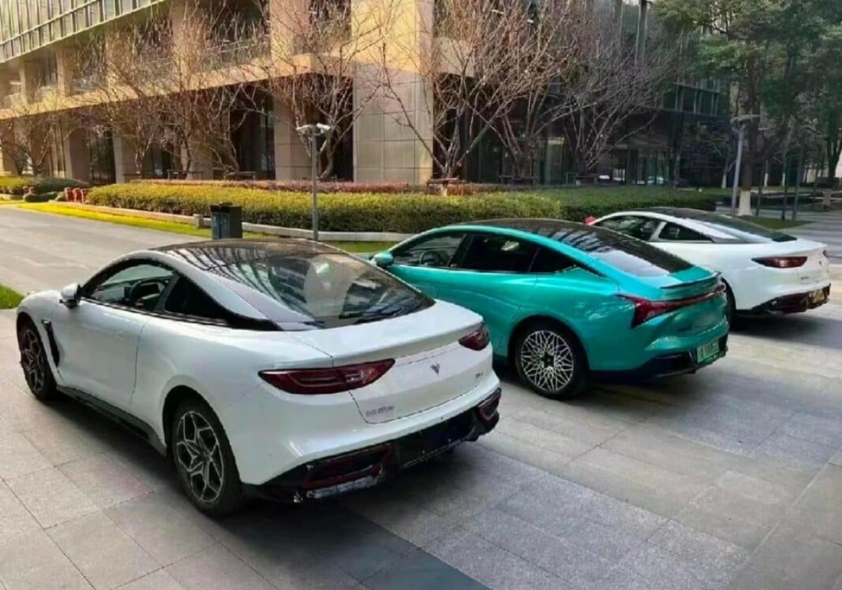 Electric coupe Neta E spotted in China ahead of its debut