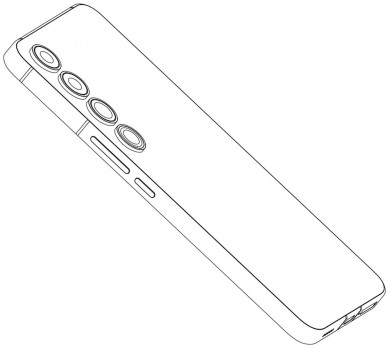 Drawings from a design patent acquired by Meizu