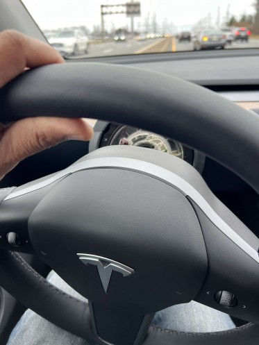 The Tesla Model Y in question