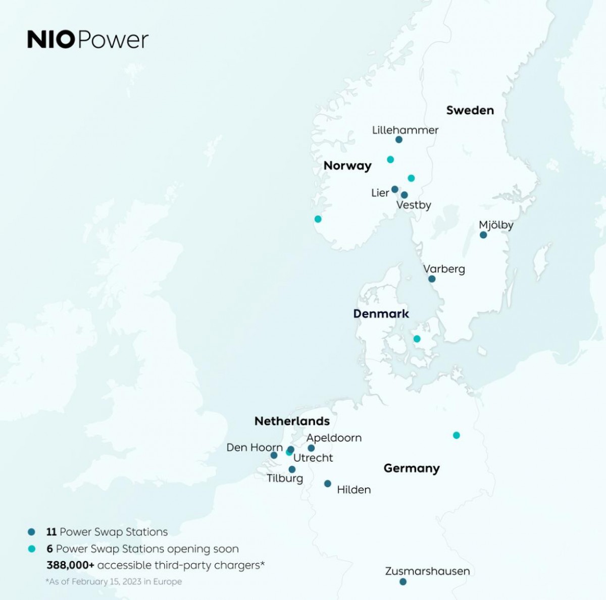 First 10,000 battery swaps completed by Nio in Europe