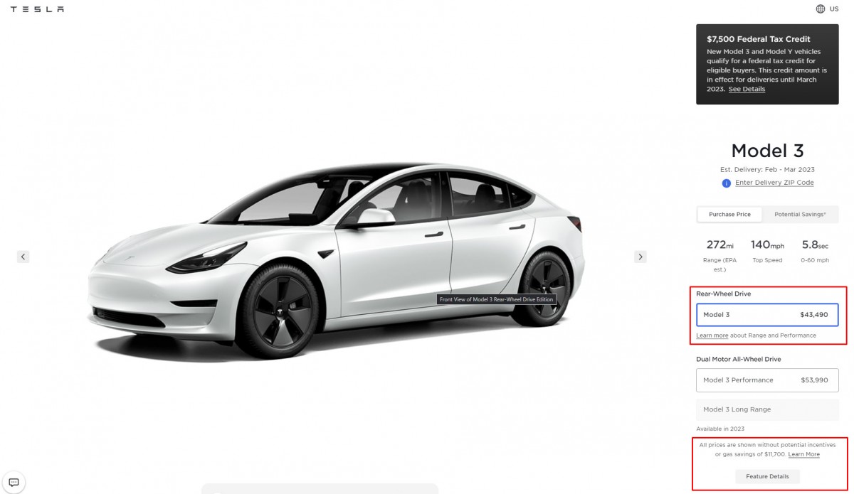 Tesla finally shows its actual prices on its US website ArenaEV