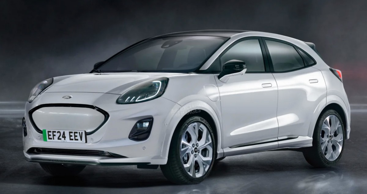 According to AutoExpress this is the new electric Ford Puma