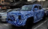 BYD's upcoming electric pickup truck spied with huge grille logo