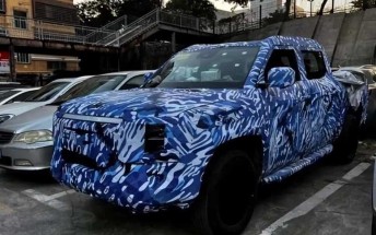 BYD's upcoming electric pickup truck spied with huge grille logo