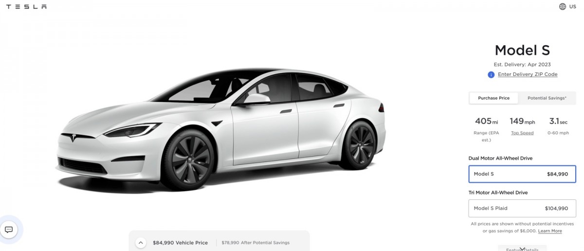 Tesla cuts prices again - Model S now $5,000 cheaper