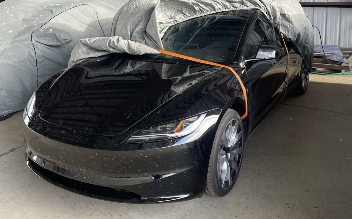 Refreshed Tesla Model 3 photo leaks, reveals front design