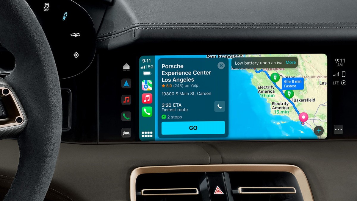 Porsche Taycan gains Apple Maps EV routing in CarPlay