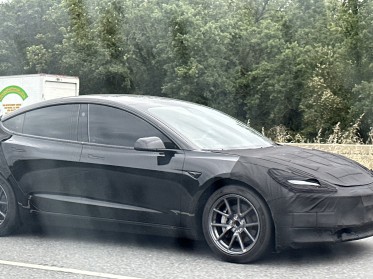 Camouflaged Tesla Model 3 facelift