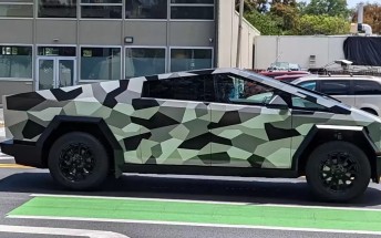 Tesla Cybertruck in Camo makes another appearance