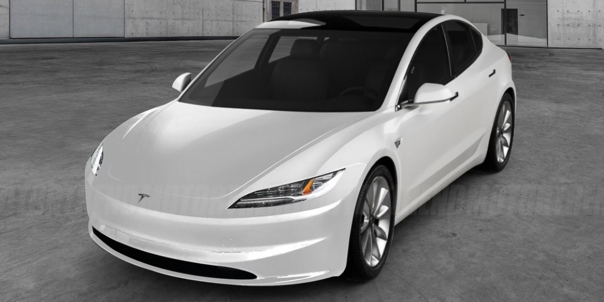 The Newly Redesigned Tesla Model 3 Highland