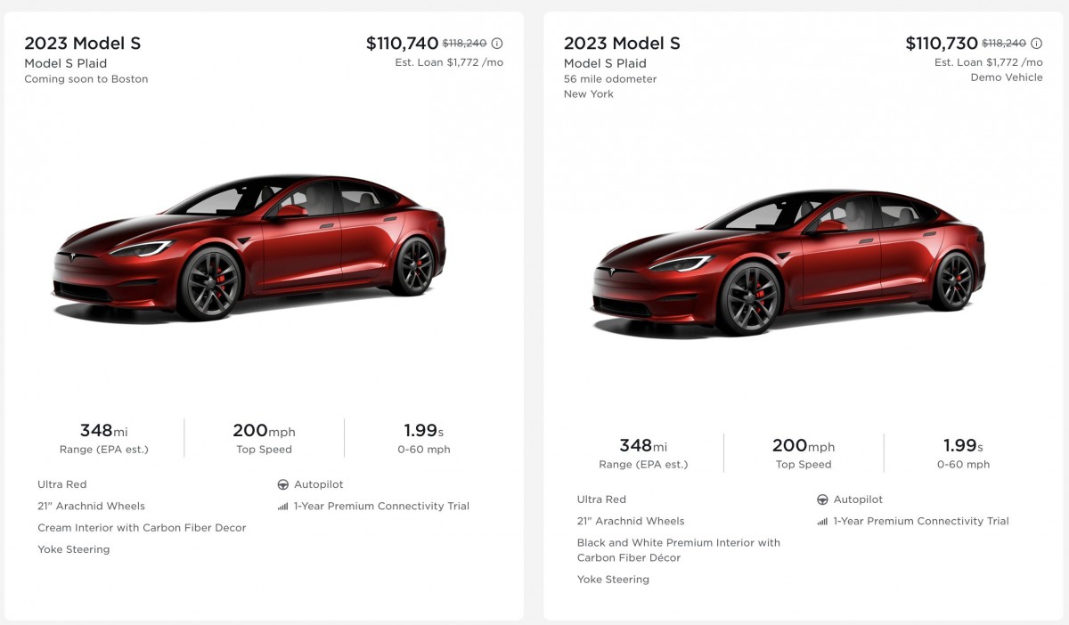 Tesla Model S is now up to $8,230 cheaper
