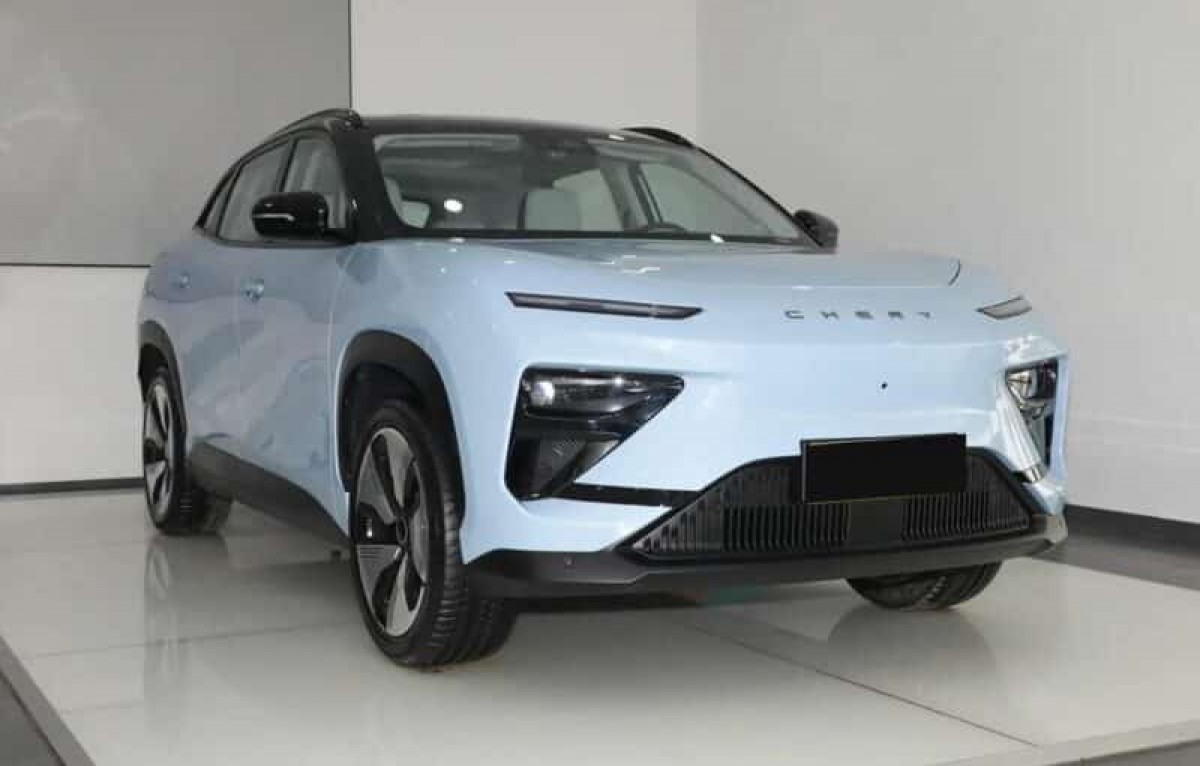 Chery eQ7 electric SUV rolling off the line