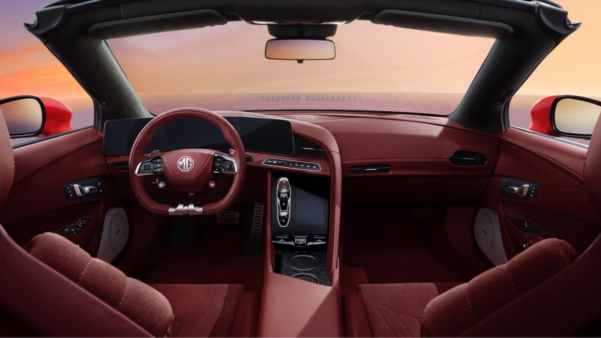 First look inside - MG unveils Cyberster's striking interior