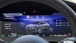 The gauge cluster display is highly customizable and can display various information.
