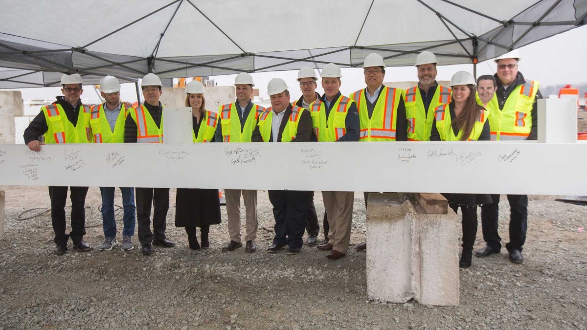 official ceremony in Kokomo where the first battery plant is being built