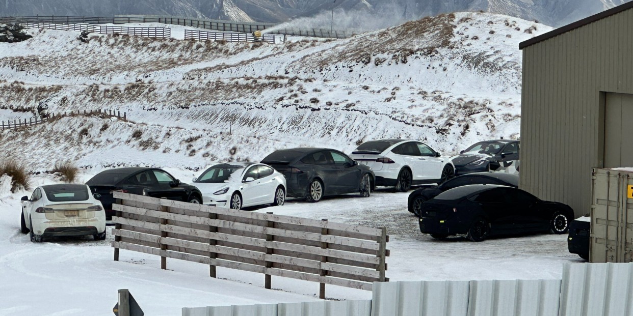 Entire fleet of Tesla's upcoming Model 3 Highland spotted in New