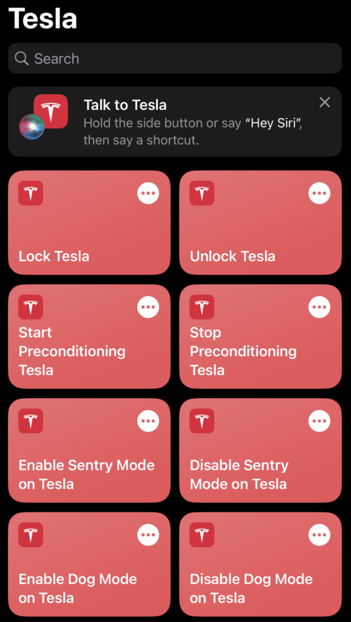 Apple Shortcuts наконец-то появились в Tesla