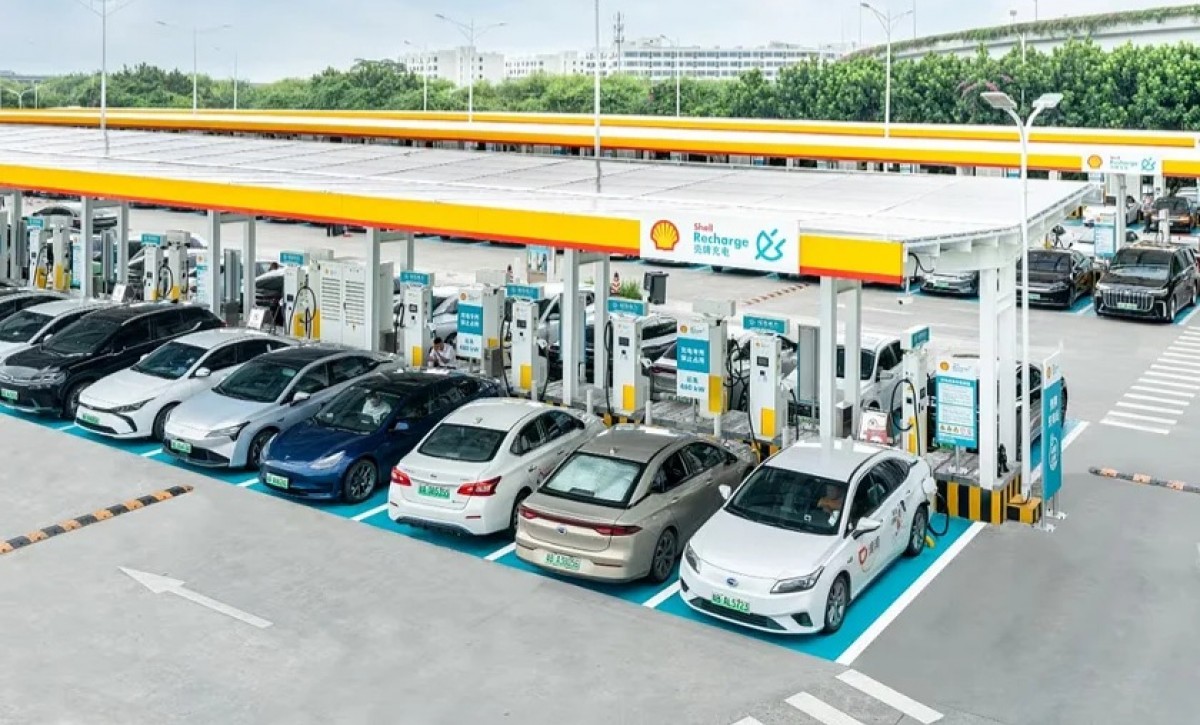 BYD and Shell unveil 258-port EV charging station in Shenzhen