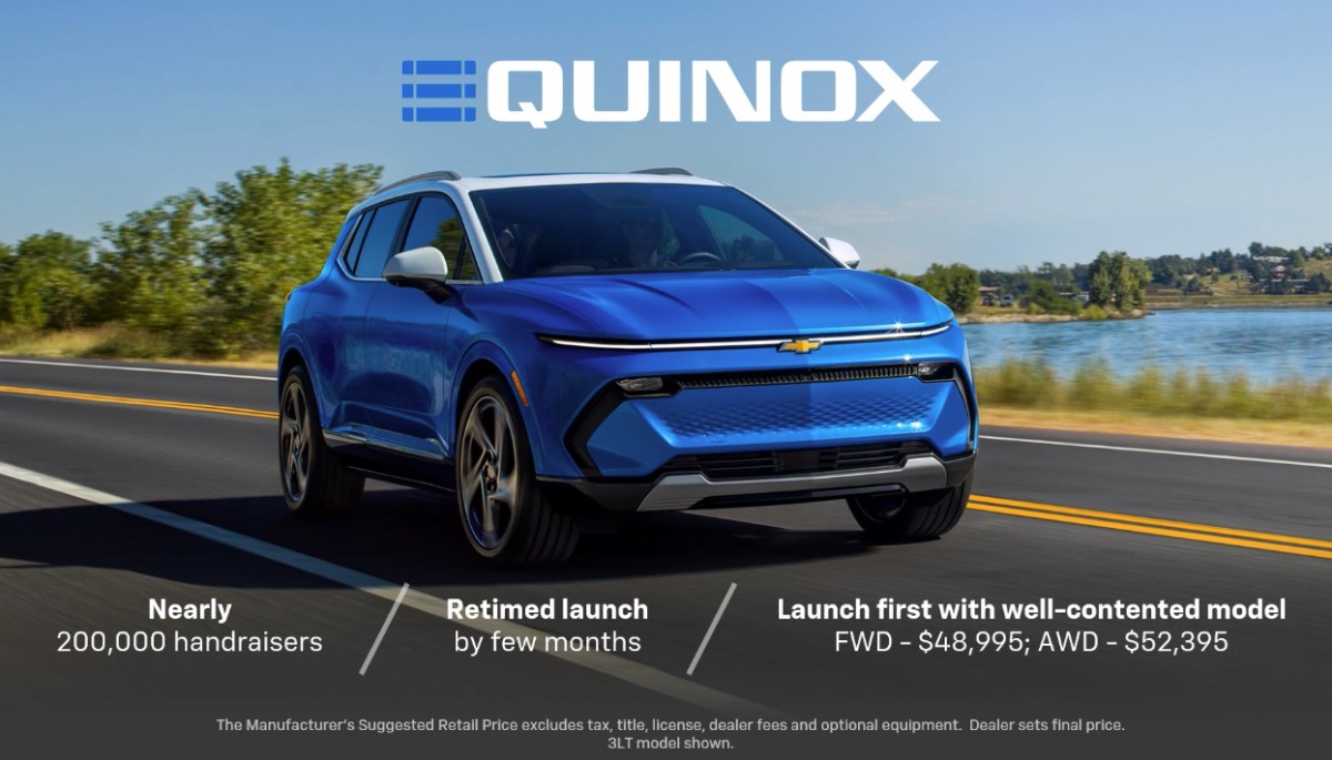 Chevrolet Equinox EV starts at $35K and promises 319 miles range