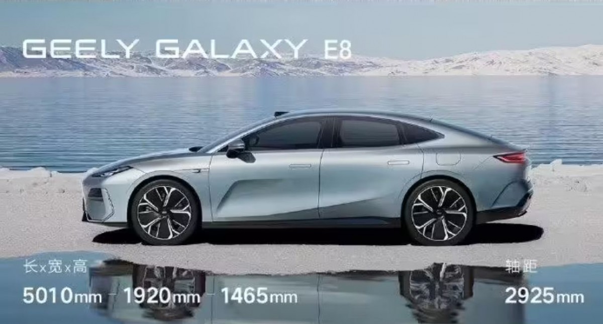 Geely's Galaxy E8 electric sedan revealed in leaked photos