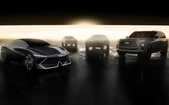 Infiniti unveils striking Vision Qe EV sedan concept, teases QXe SUV